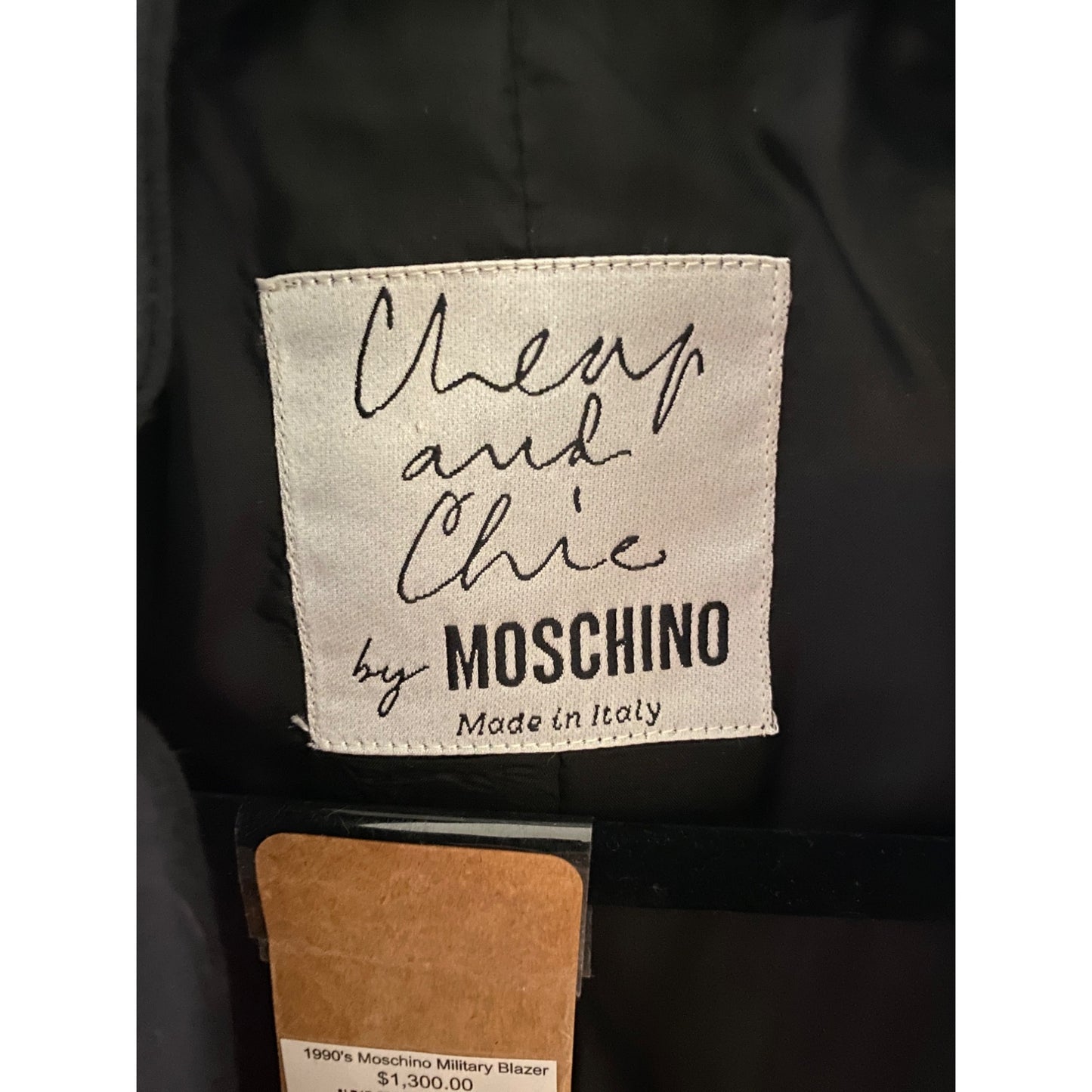 Vintage Moschino Jacket 1990s Moschino Cheap and Chic Military Blazer