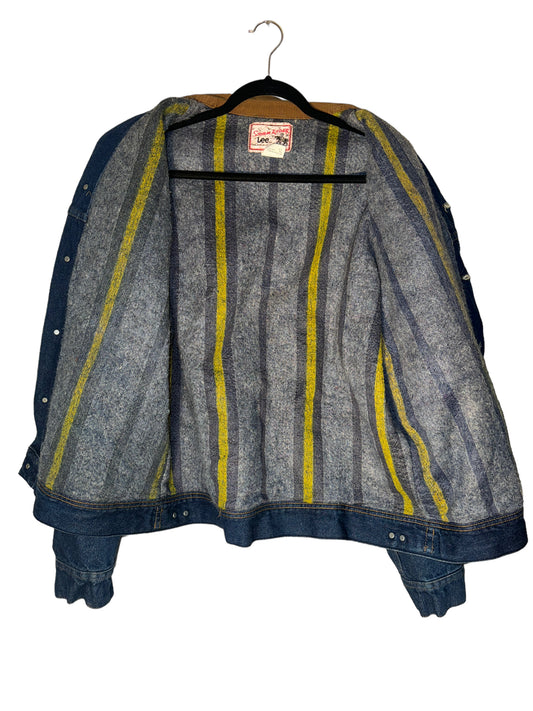 Vintage Lee Jacket Blanket Lined Lee Storm Rider Denim Coat