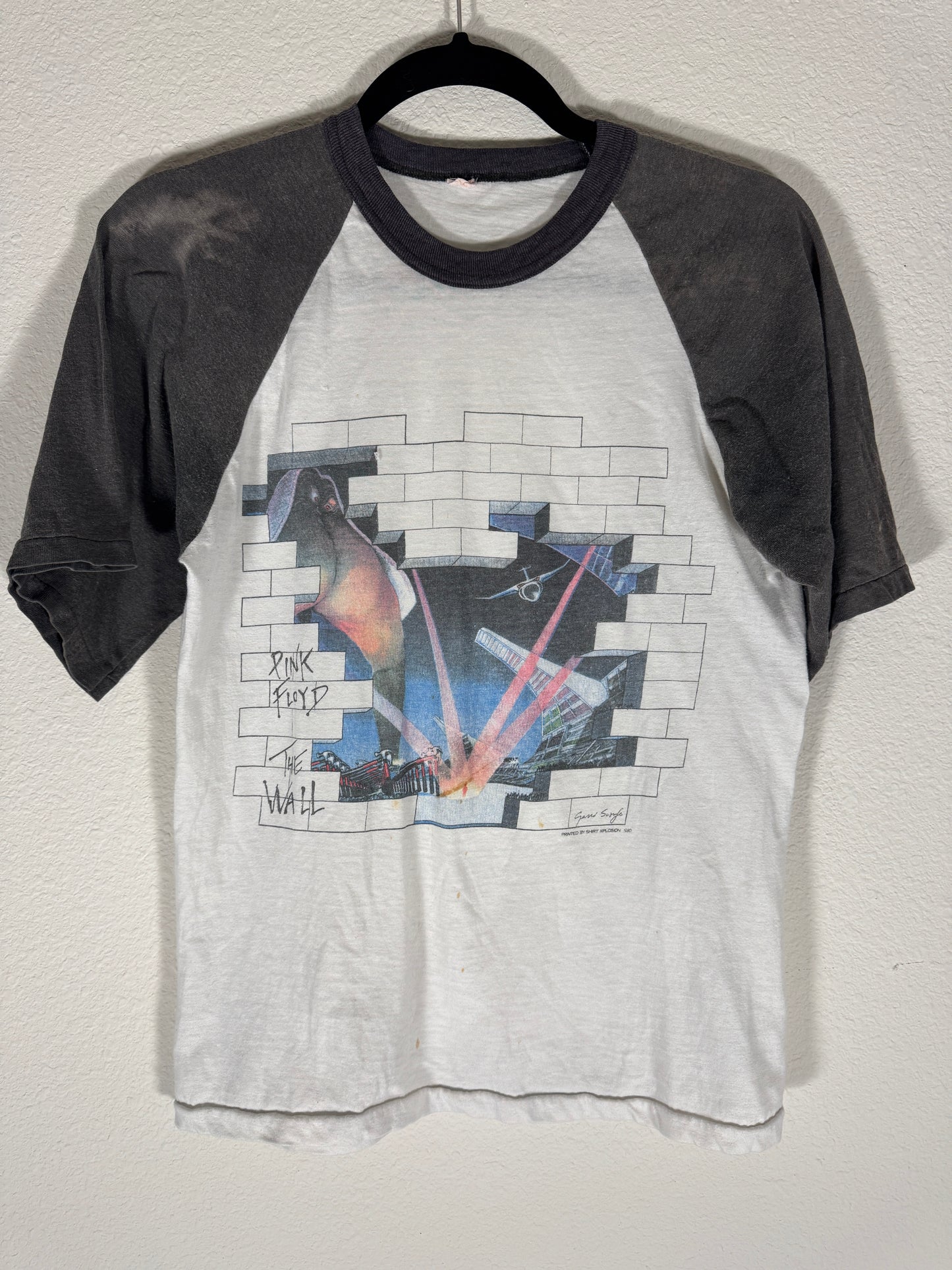 Vintage Pink Floyd Shirt Pink Floyd The Wall Concert Tee 1980s