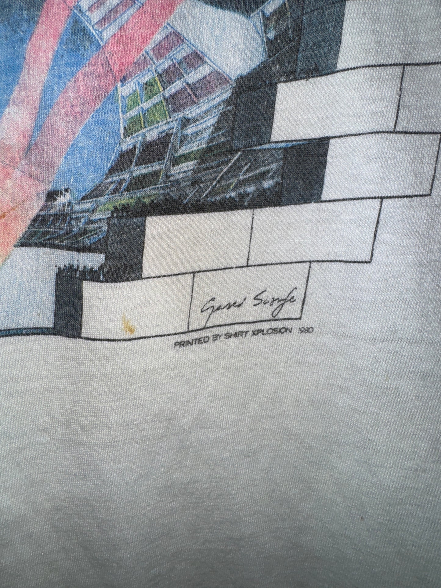 Vintage Pink Floyd Shirt Pink Floyd The Wall Concert Tee 1980s