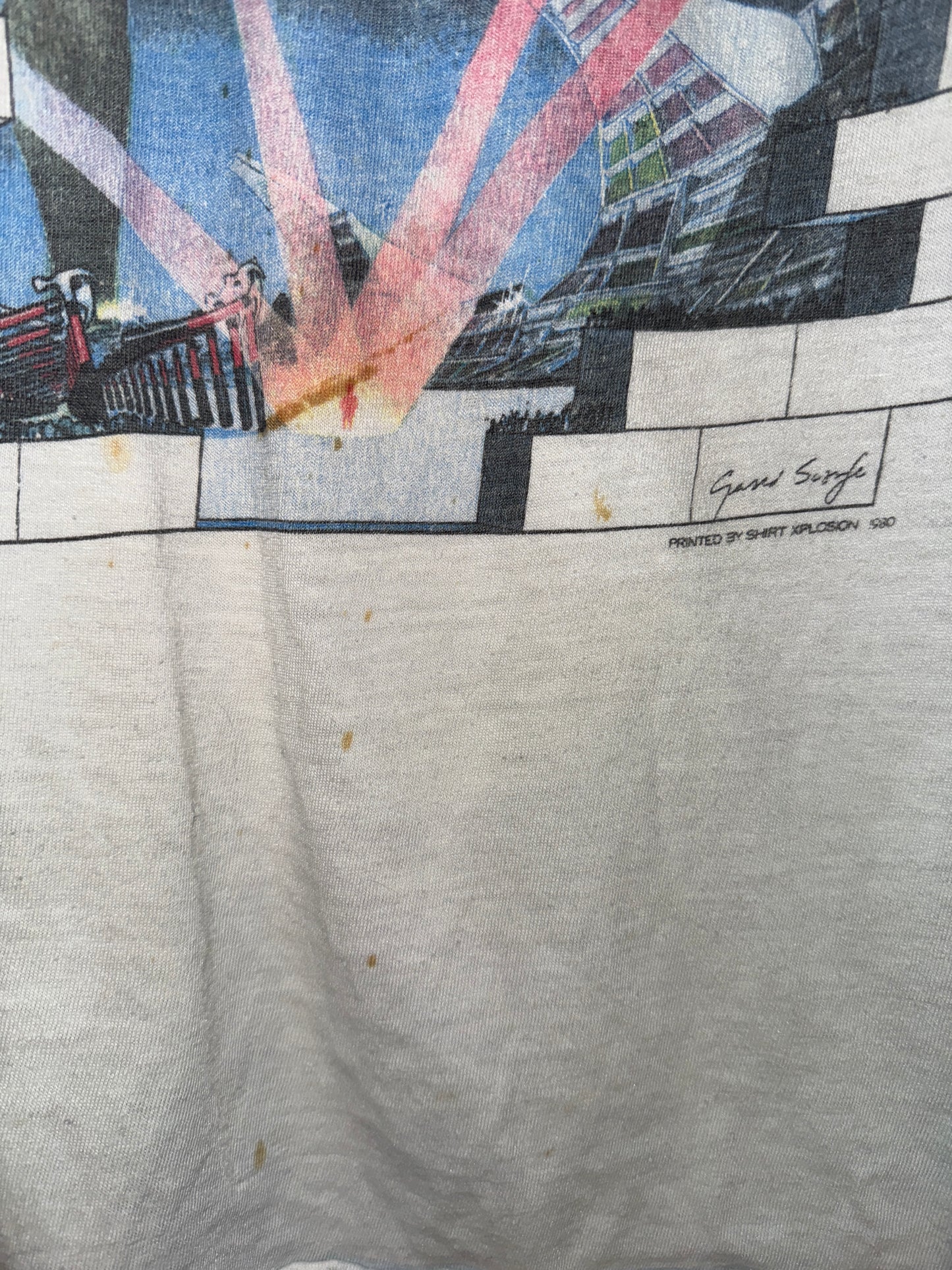 Vintage Pink Floyd Shirt Pink Floyd The Wall Concert Tee 1980s