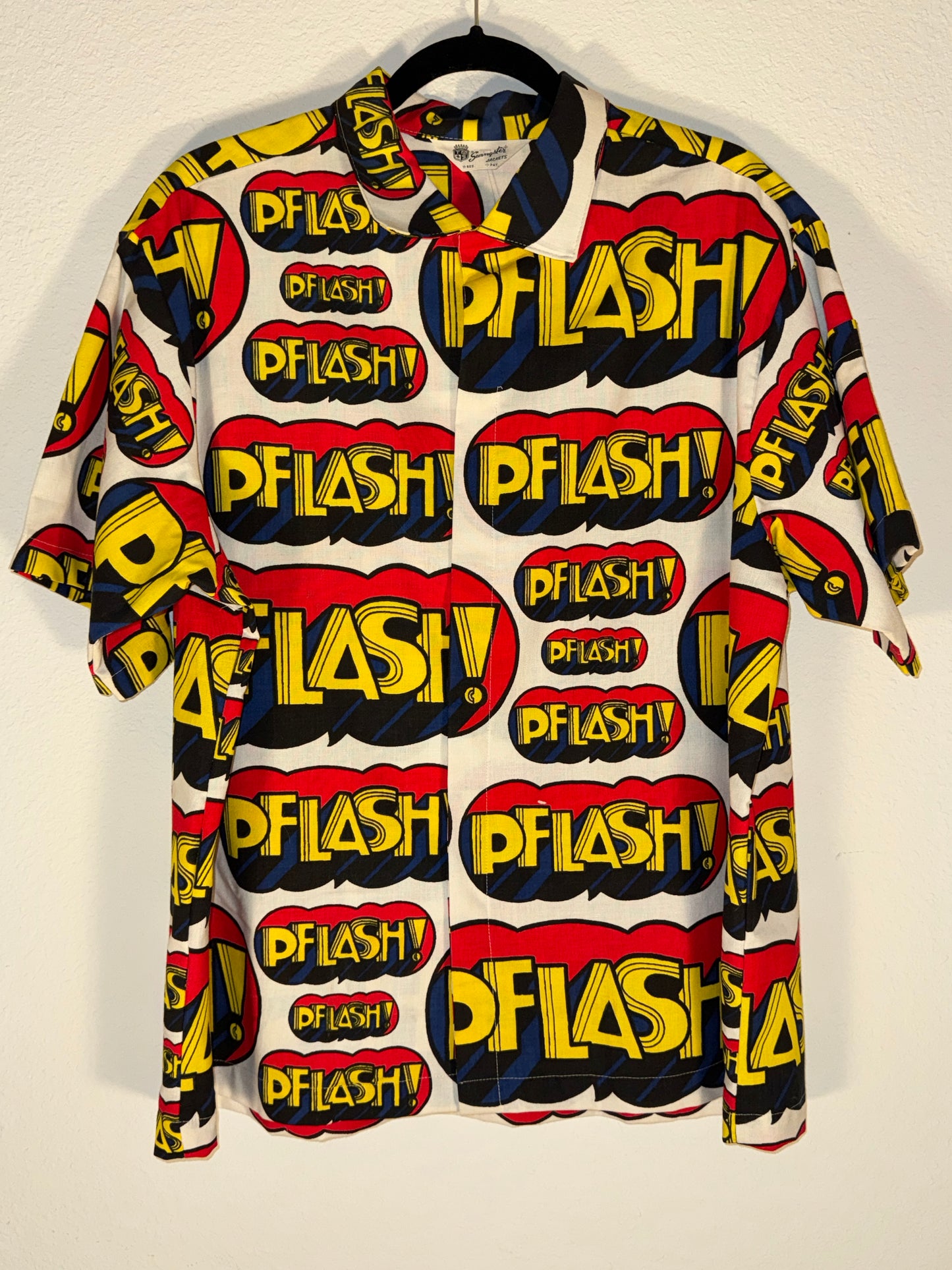 Vintage Gas Station Workshirt 1960s Fina Pflash AOP Button Up