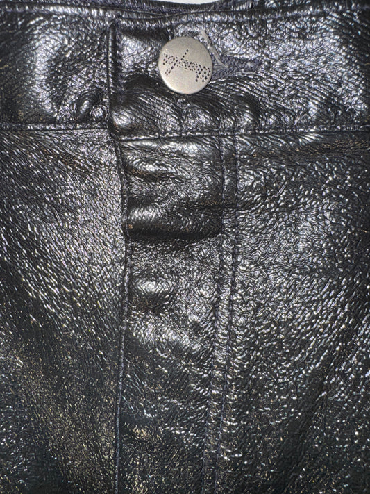 Vintage Wrangler Pants Faux Leather Vinyl Pleather Wrangler Western