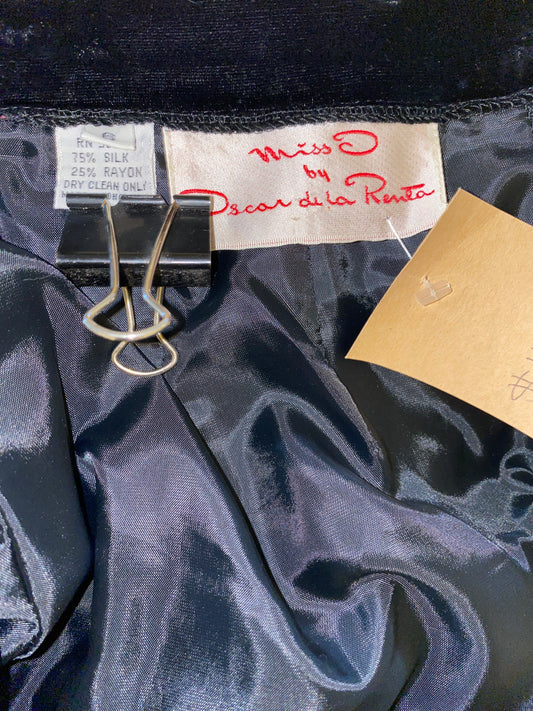 Vintage 1980s Oscar De La Renta Skirt Mermaid Waterfall Skirt