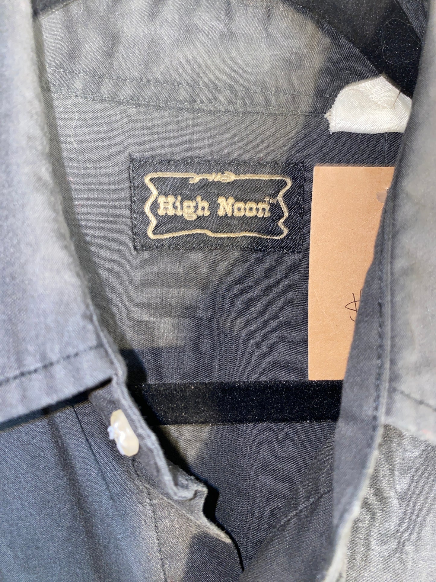 Vintage Western Pearl Snap w Piping by High Noon