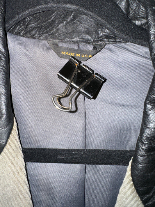 Vintage Western Blazer Corduroy and Leather Pioneer Wear