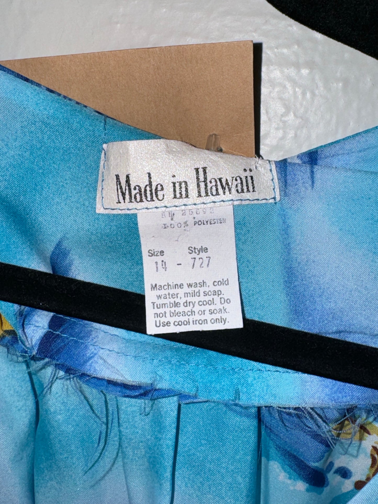 Vintage Hawaiian Day Dress Hawaii Surfers Surfing
