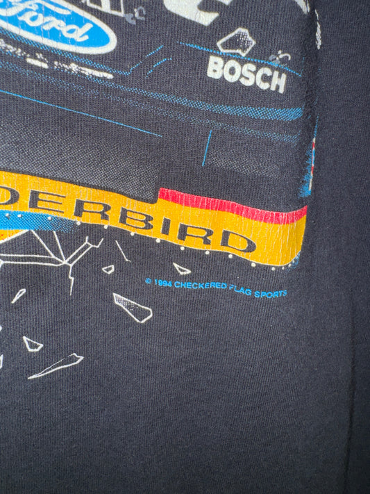 Vintage Rusty Wallace Shirt NASCAR He's Back 1990s