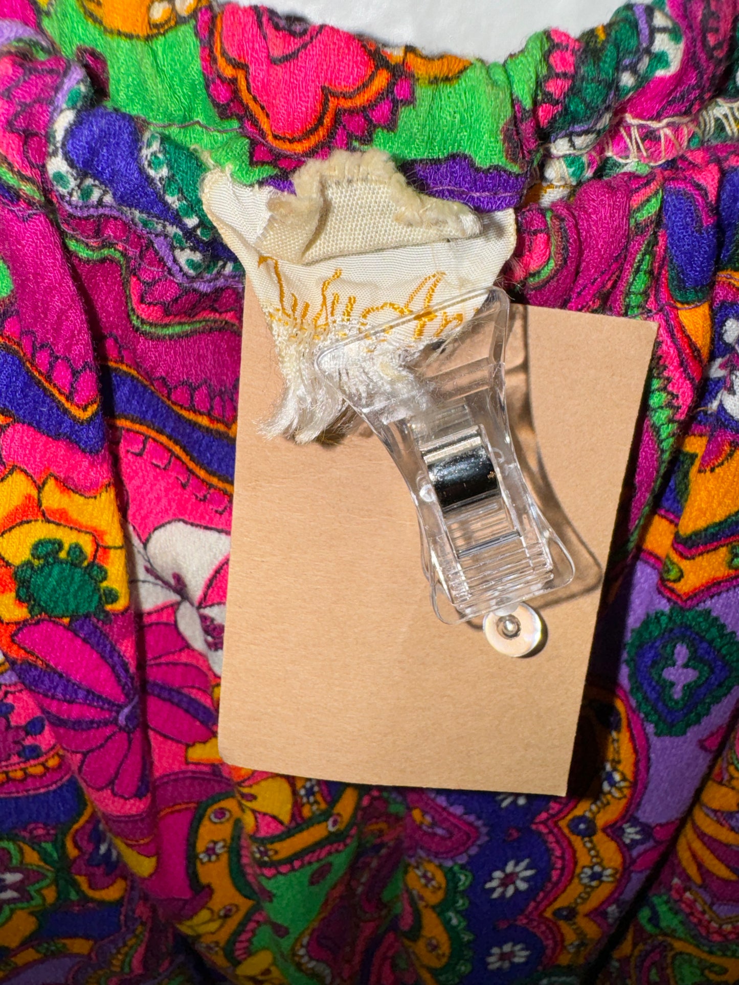 Vintage Sleeveless Psychedelic Top by Judy Ann
