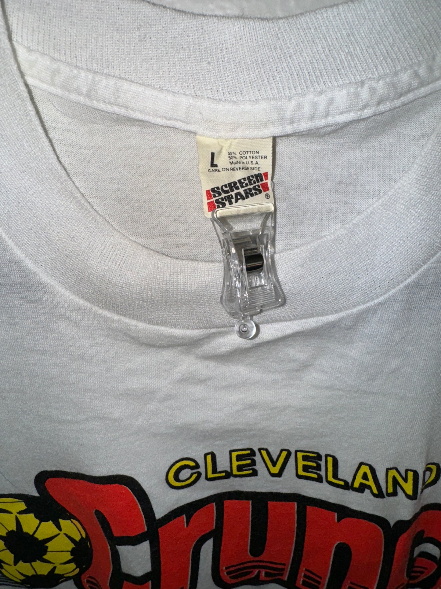 Vintage Cleveland Crunch Shirt MISL Soccer Tee 1980s