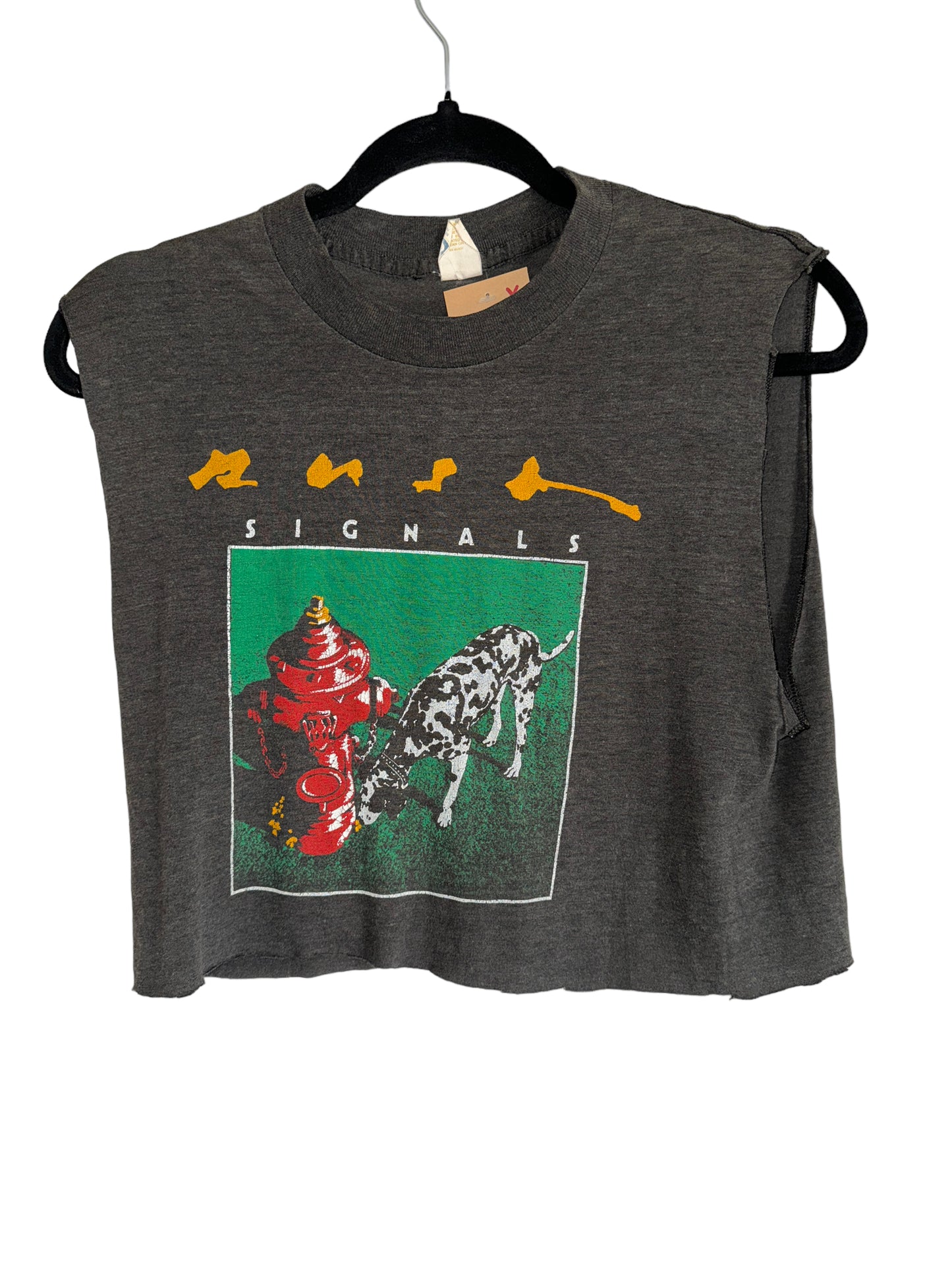 Vintage Rush Concert Shirt Signals Crop Top