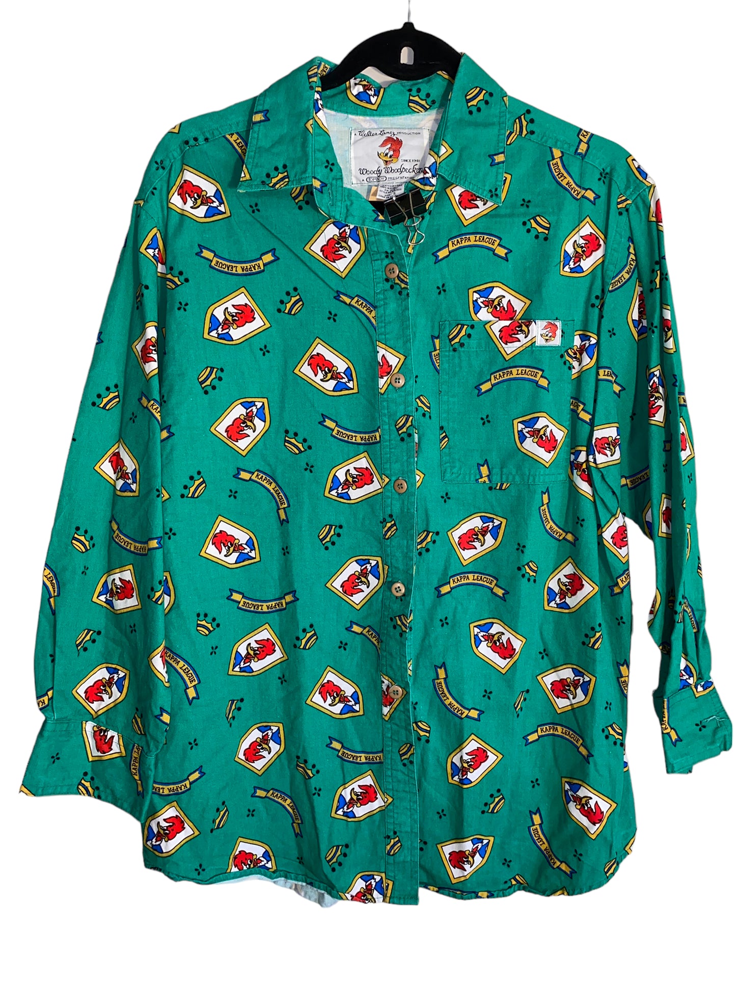 Vintage Woody Woodpecker Kappa League Button Up