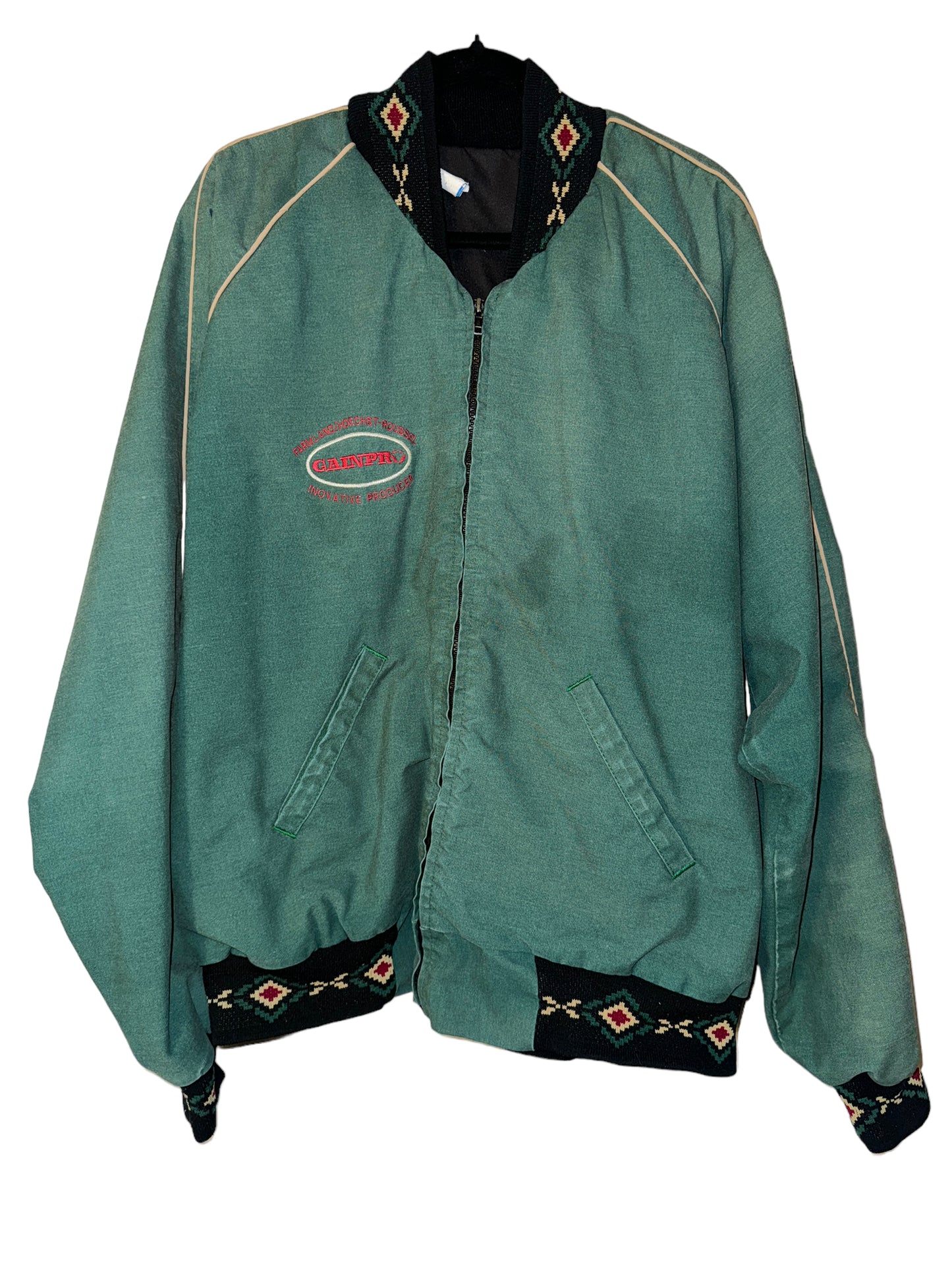 Vintage Work Jacket Western Wear Navajo Print Coat