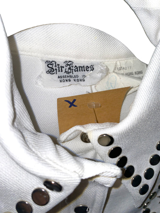 Vintage 1970s Studded Suit Set Elvis Jumpsuit Disco Cowgirl