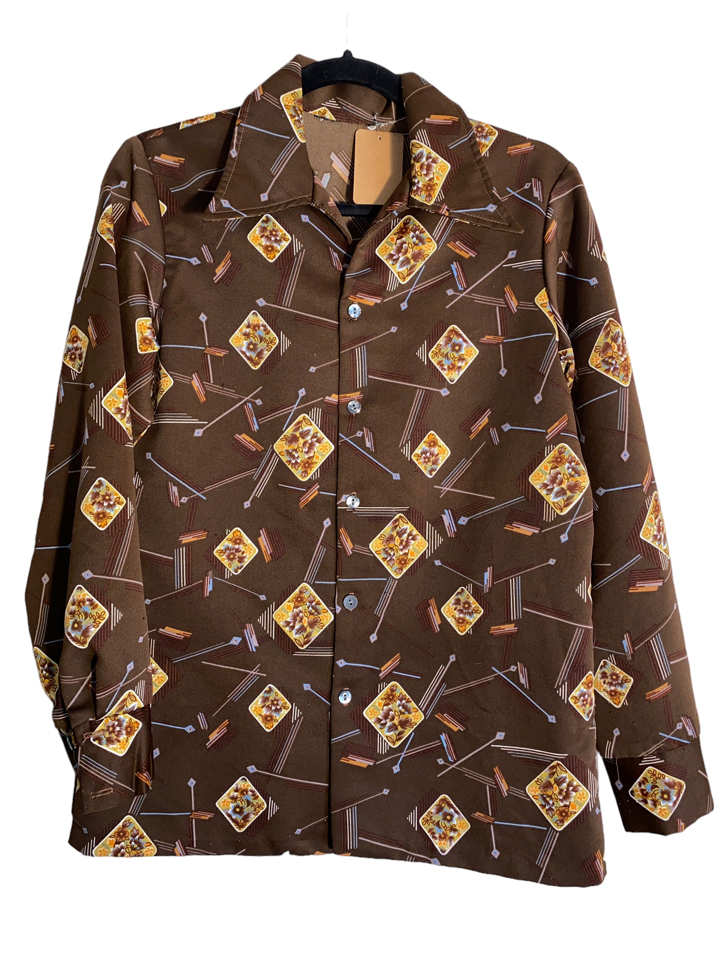 Vintage Wide Lapel Button Up All Over Print Flowers