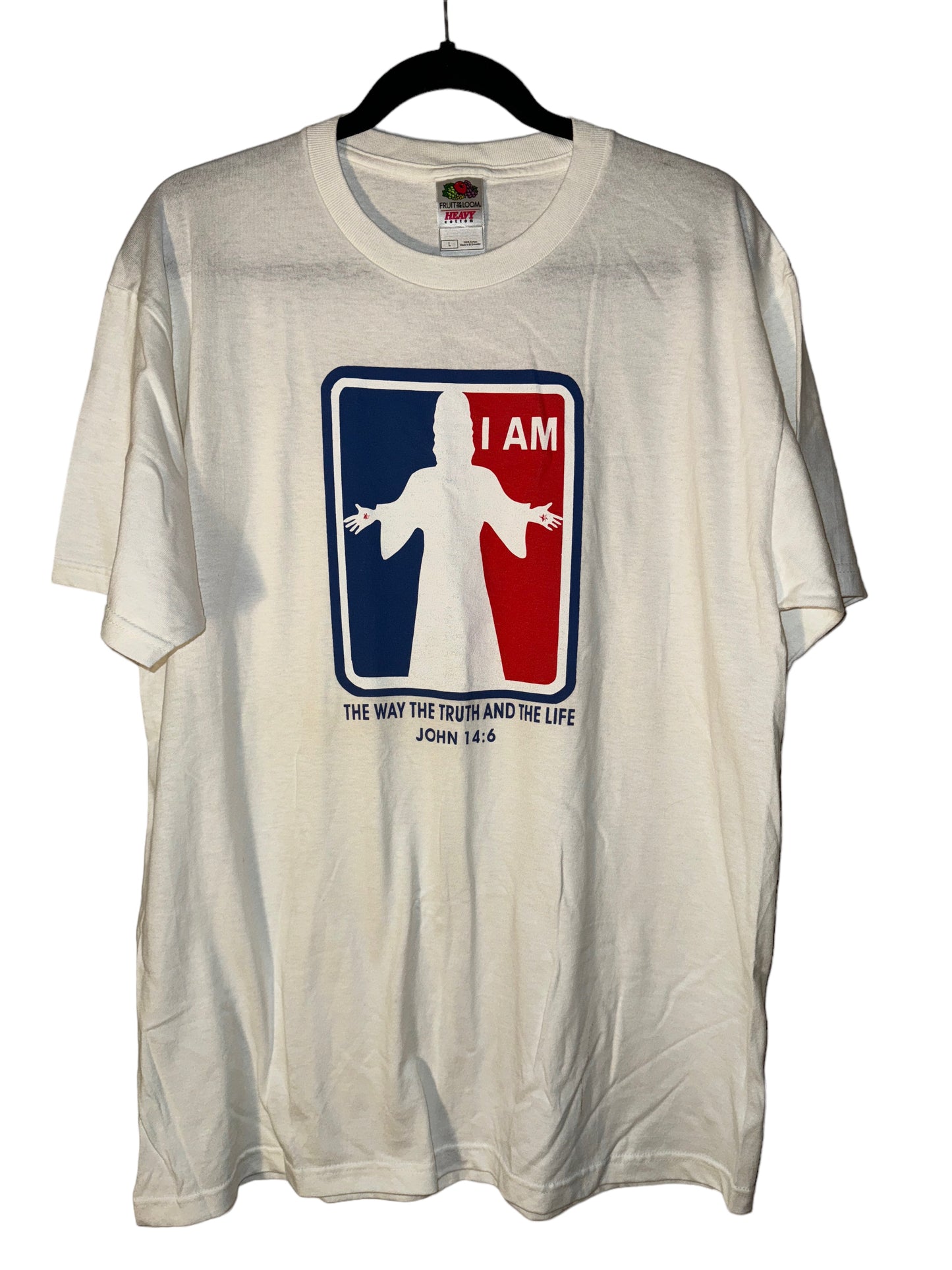 Vintage Christian Parody Shirt Jesus NBA Logo