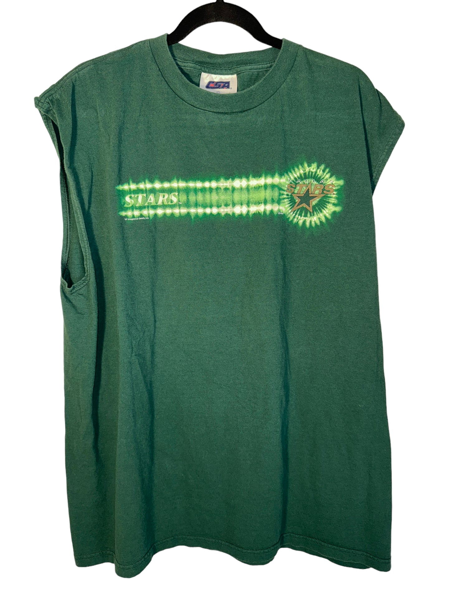 Vintage Dallas Stars Shirt Tie Dye Sleeveless NHL