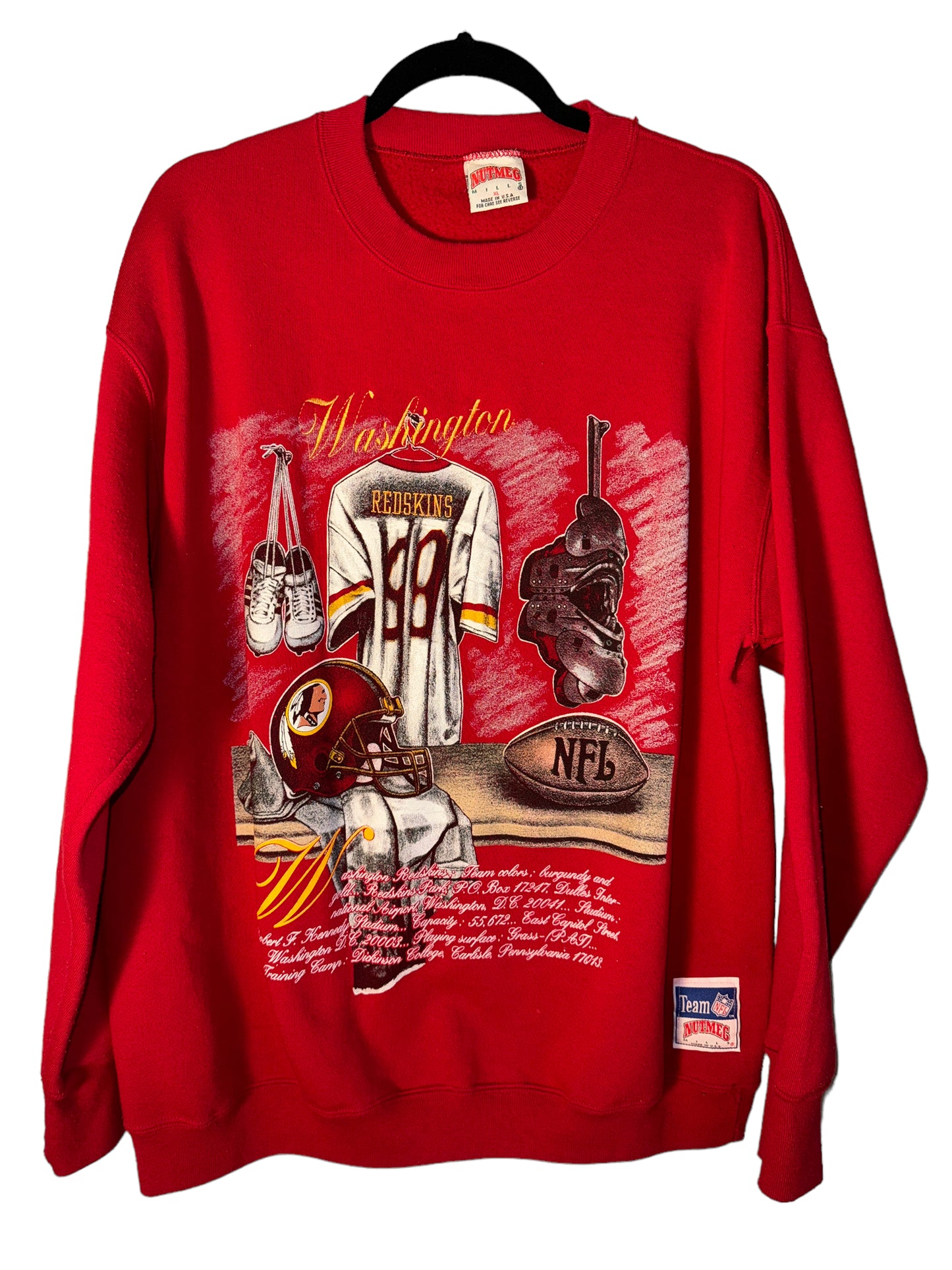 Vintage Washington Redskins Shirt NFL 1990s Sweatshirt
