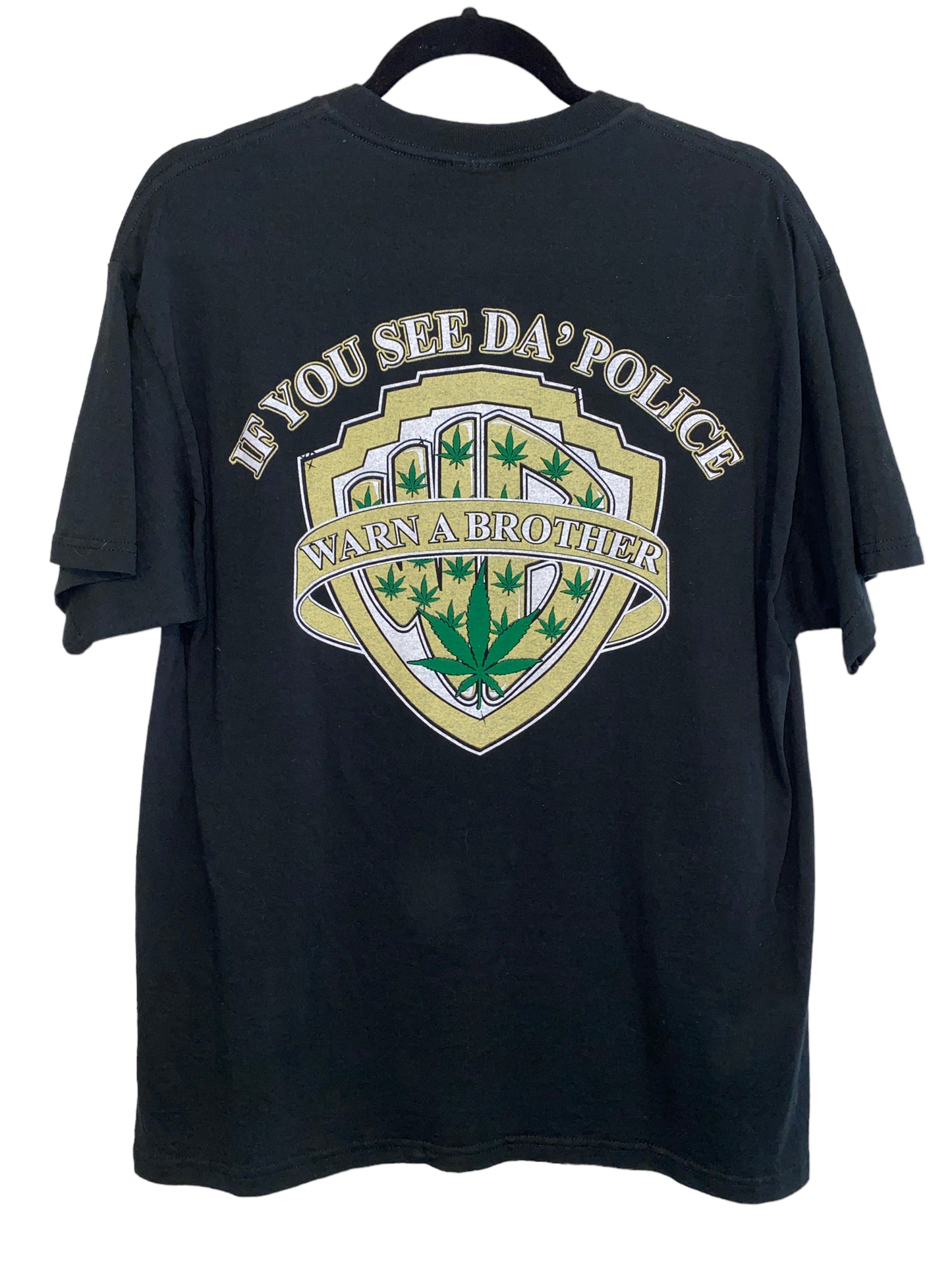 Vintage Marijuana Shirt If You See Da Police Warn A Brother