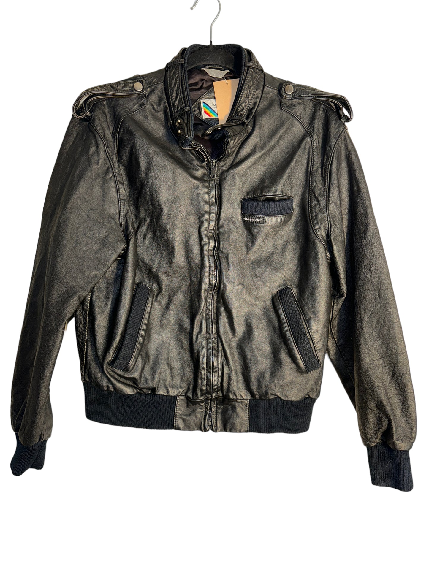 Vintage Members Only Jacket Rare Leather