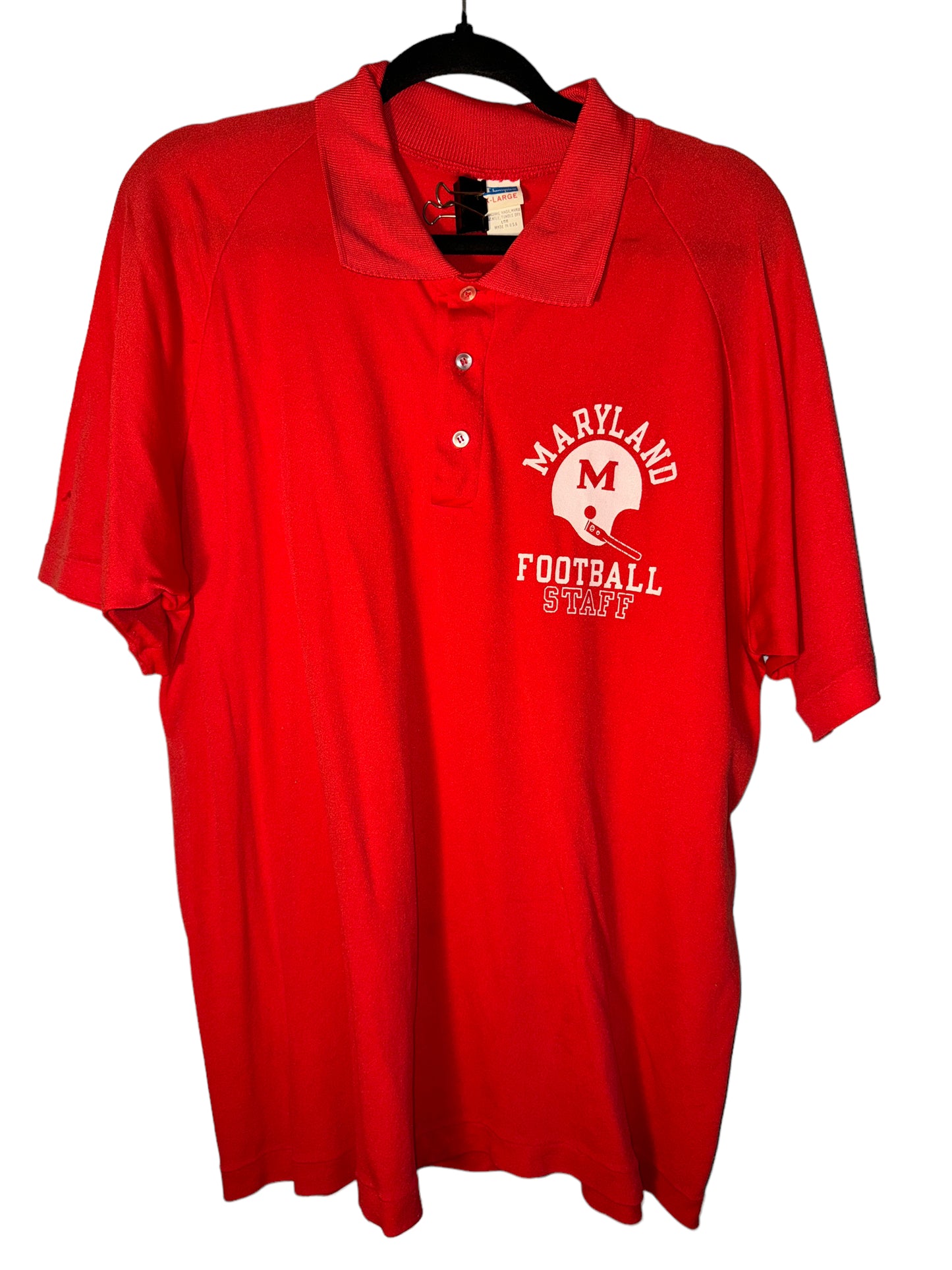 Vintage University of Maryland Shirt Terps Polo 1980s Champion