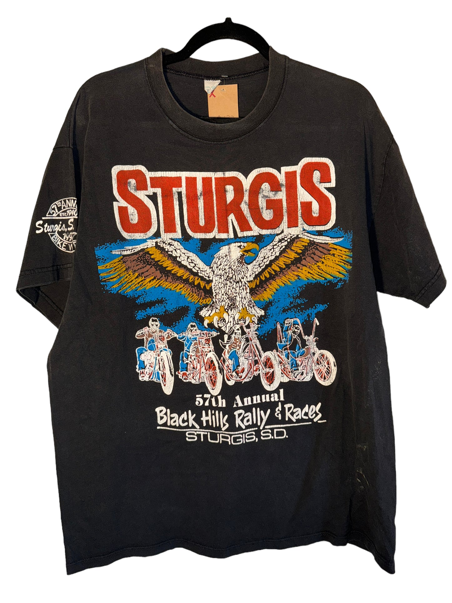 Vintage Sturgis Shirt 1990s Biker Black Hills Rally