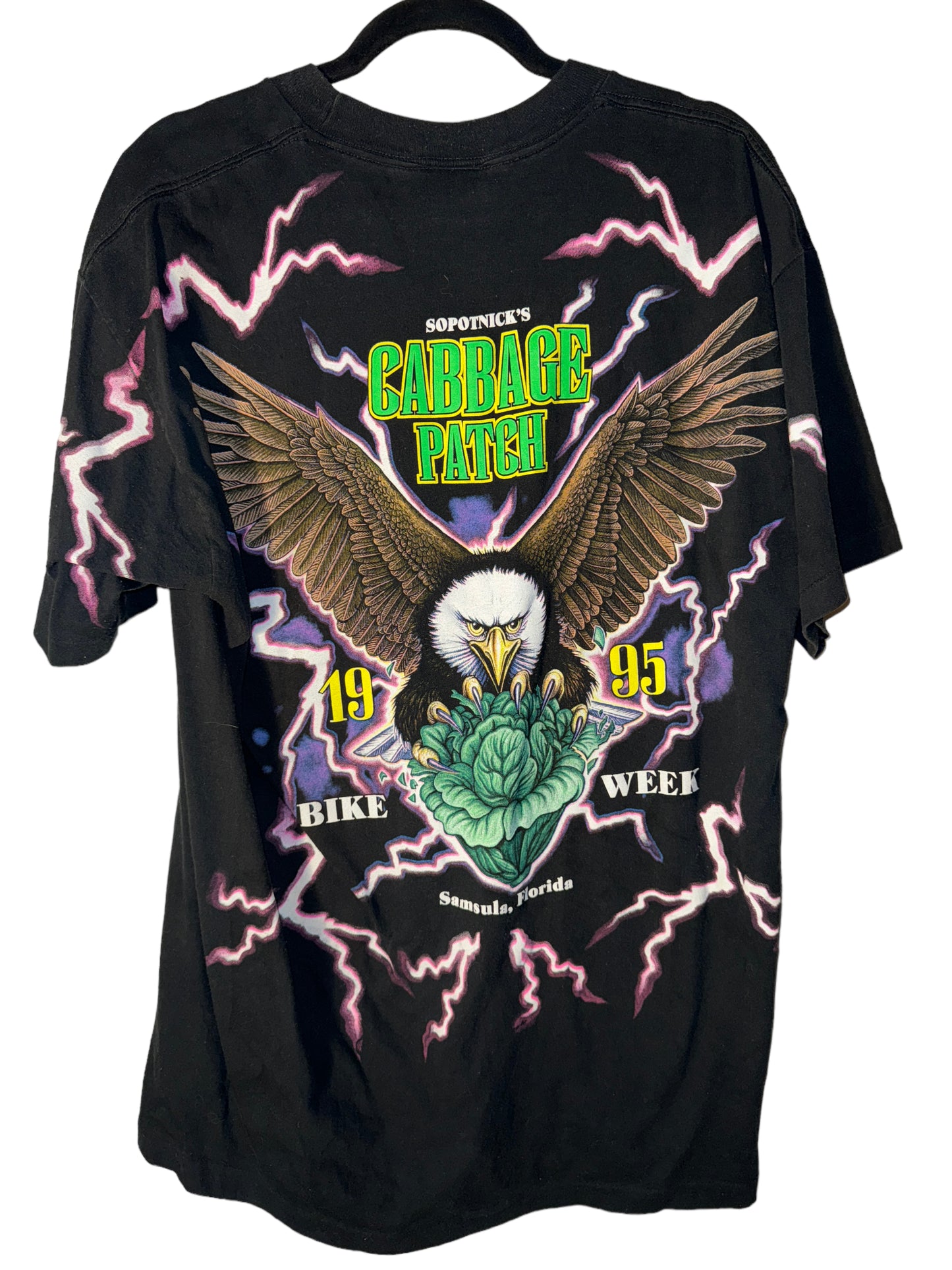 Vintage Daytona Bike Week Shirt Sopotnicks Cabbage Patch 1995