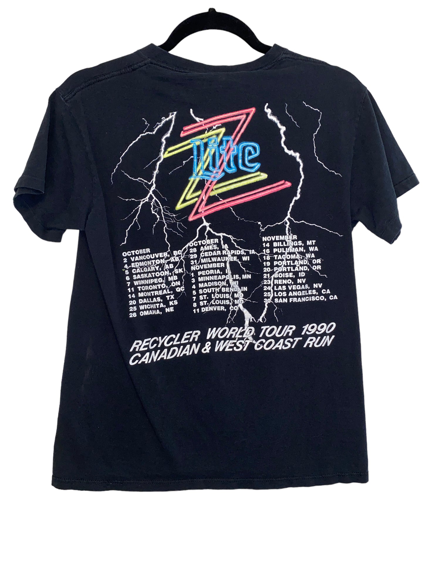 Vintage ZZ Top 1990 Recycler Tour Shirt