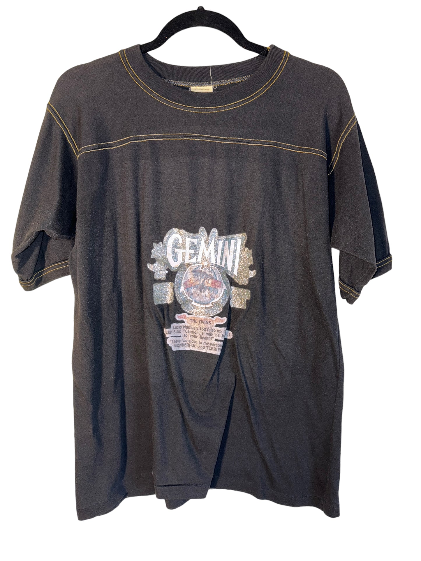 Vintage Astrology Shirt 1970s Gemini Astrological Sign