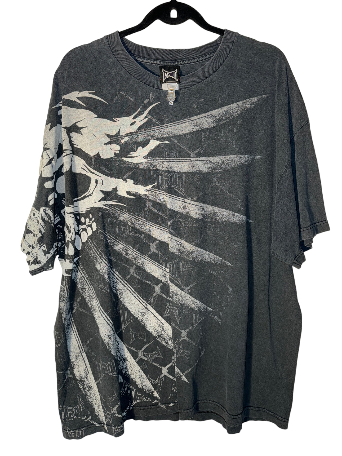 Vintage Tapout Shirt Winged Skull