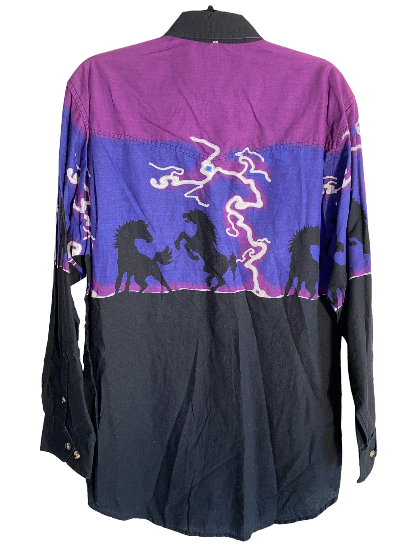 Vintage Alamosa Lightning and Horses Wrap Around Print
