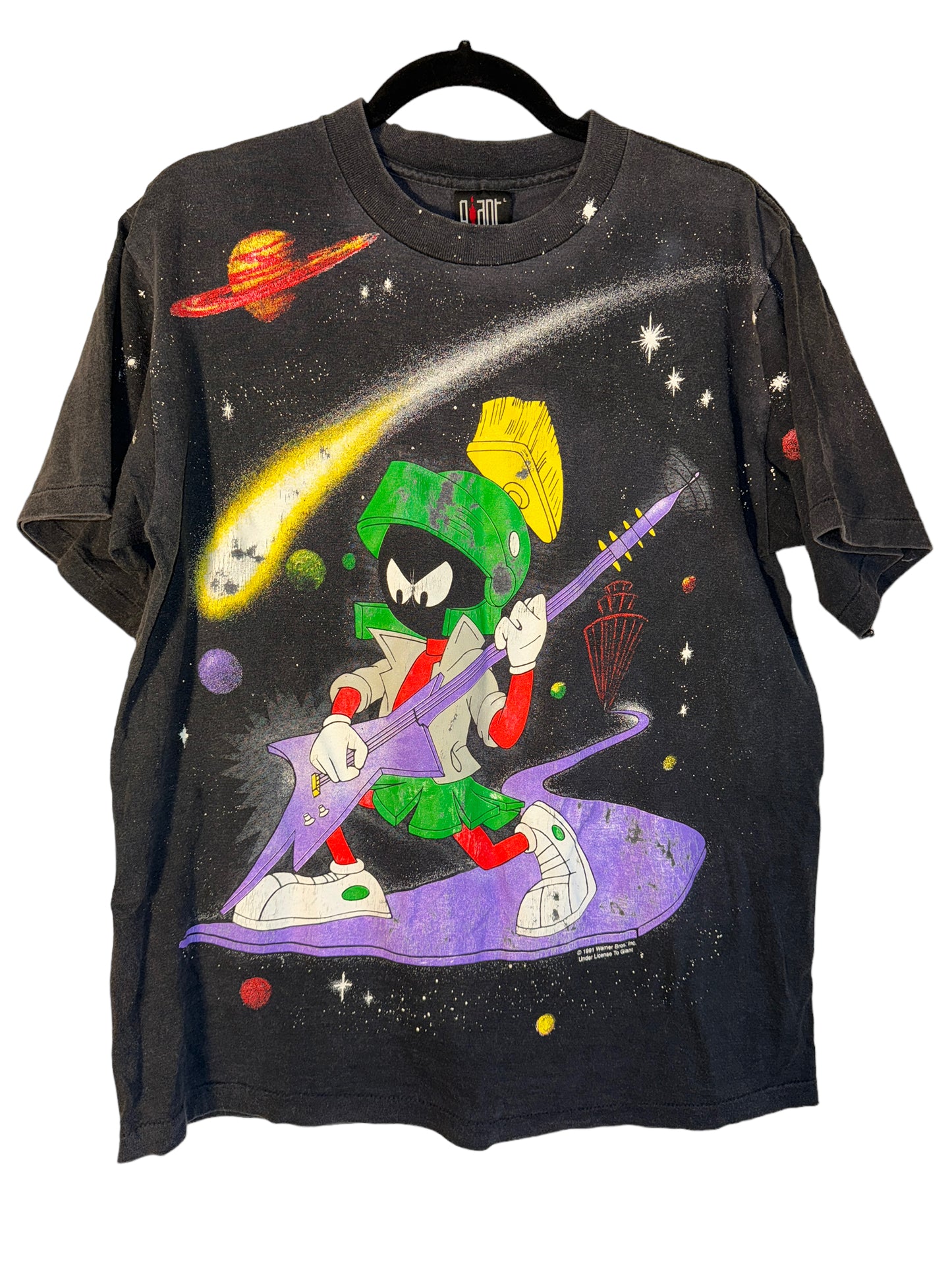 Vintage Marvin the Martian AOP Rock Star Outer Space