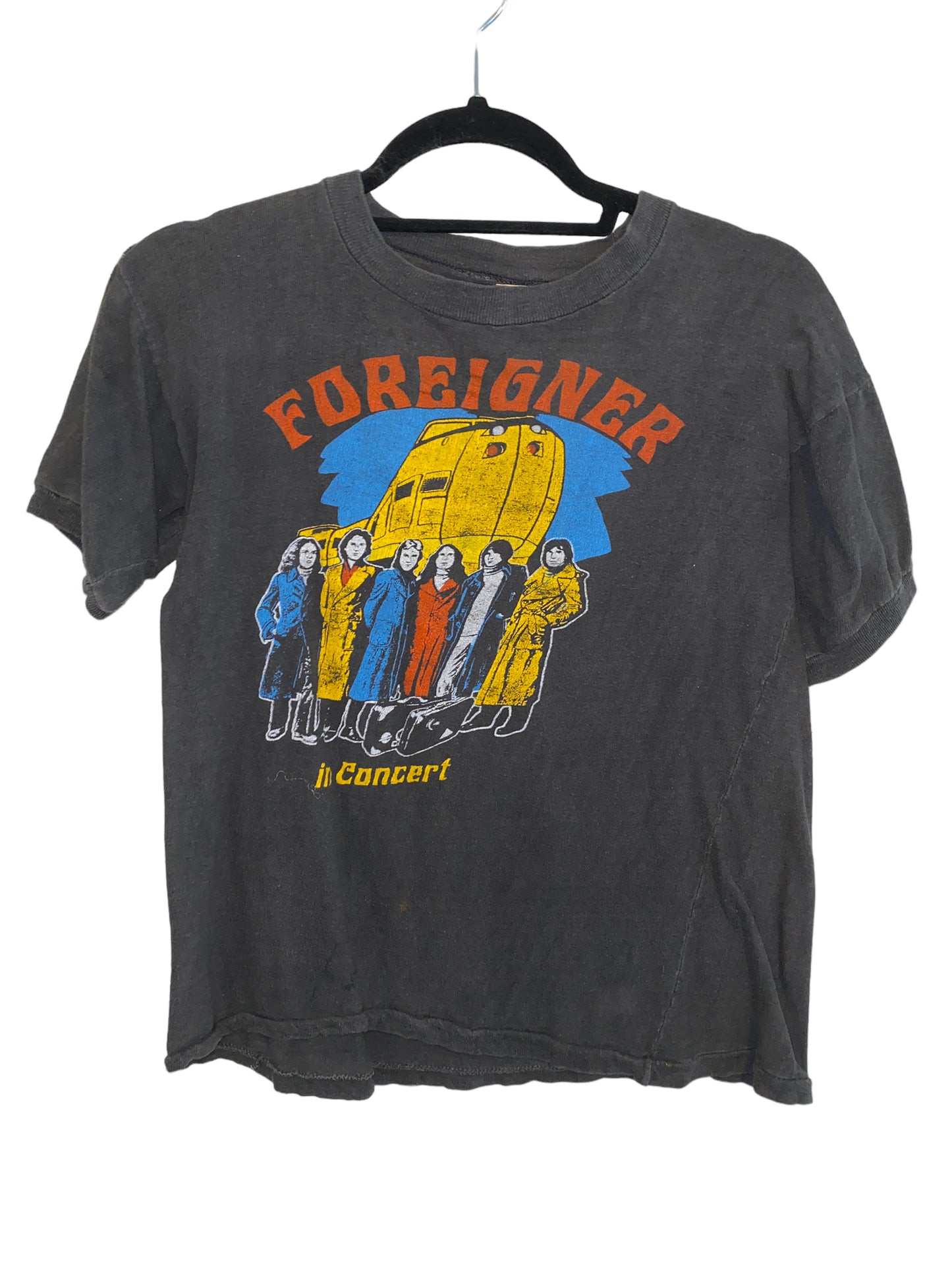 Vintage Foreigner Shirt 1980s Group Photo