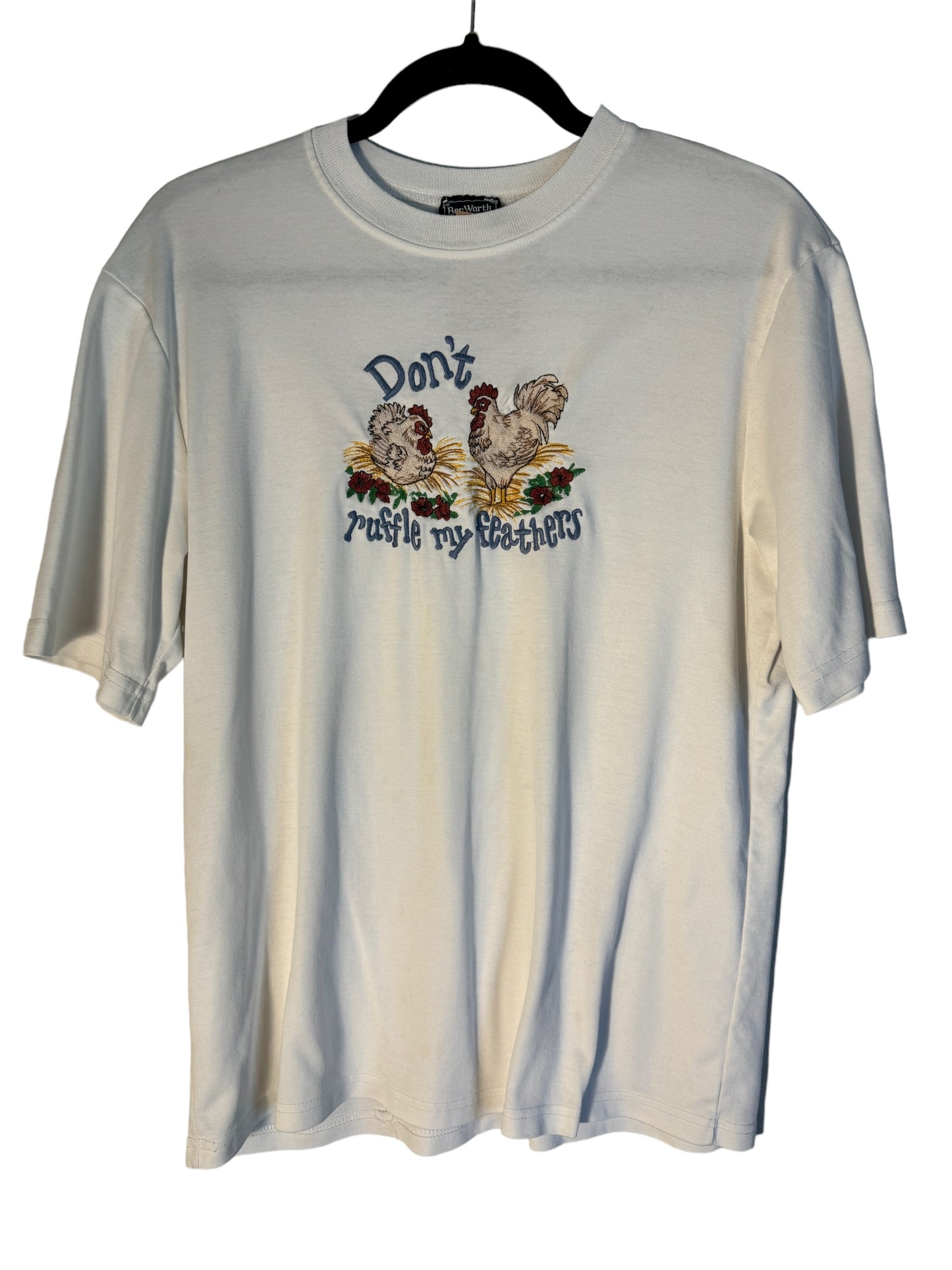 Vintage Don't Ruffle My Feathers Shirt Chickens by Bon Worth