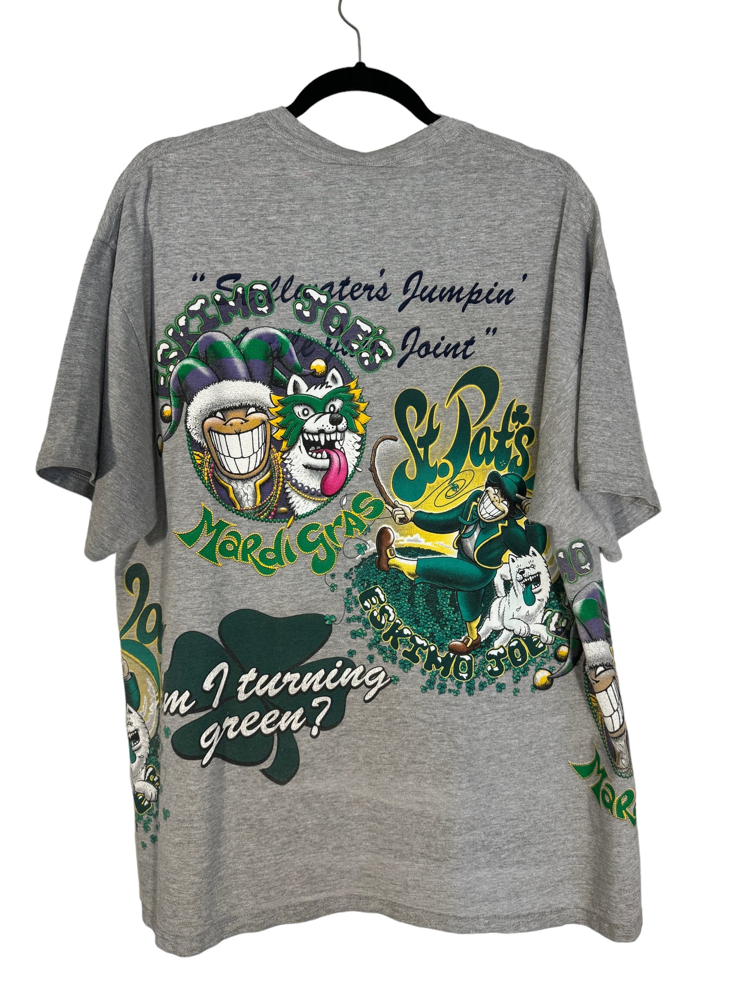 Vintage Eskimo Joe's Shirt St Patricks Day 2001 AOP