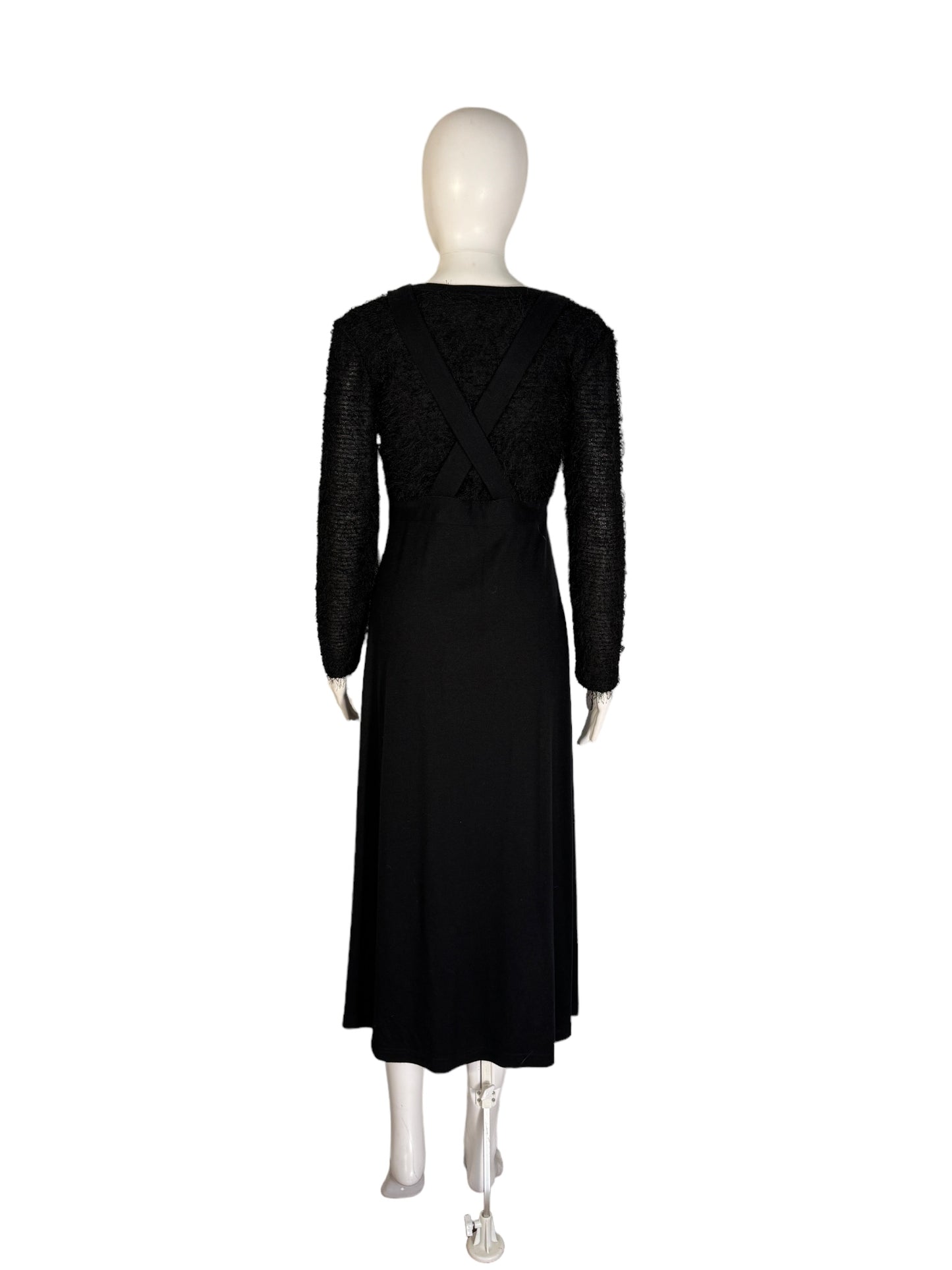 Vintage Faux Mohair Dress by Karloza Made In Italy Coverall Dress