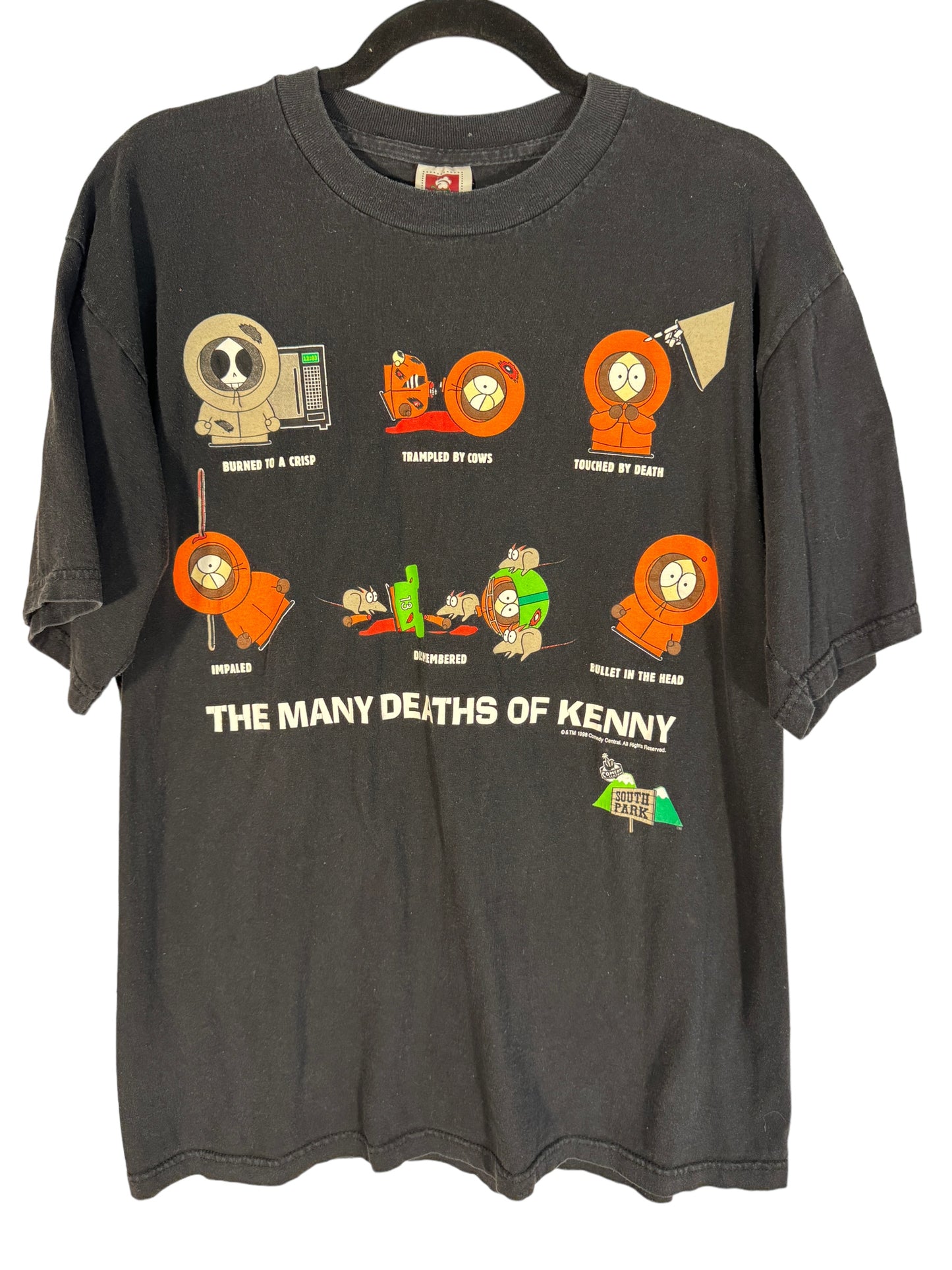 Vintage South Park Shirt Many Deaths of Kenny 1990s