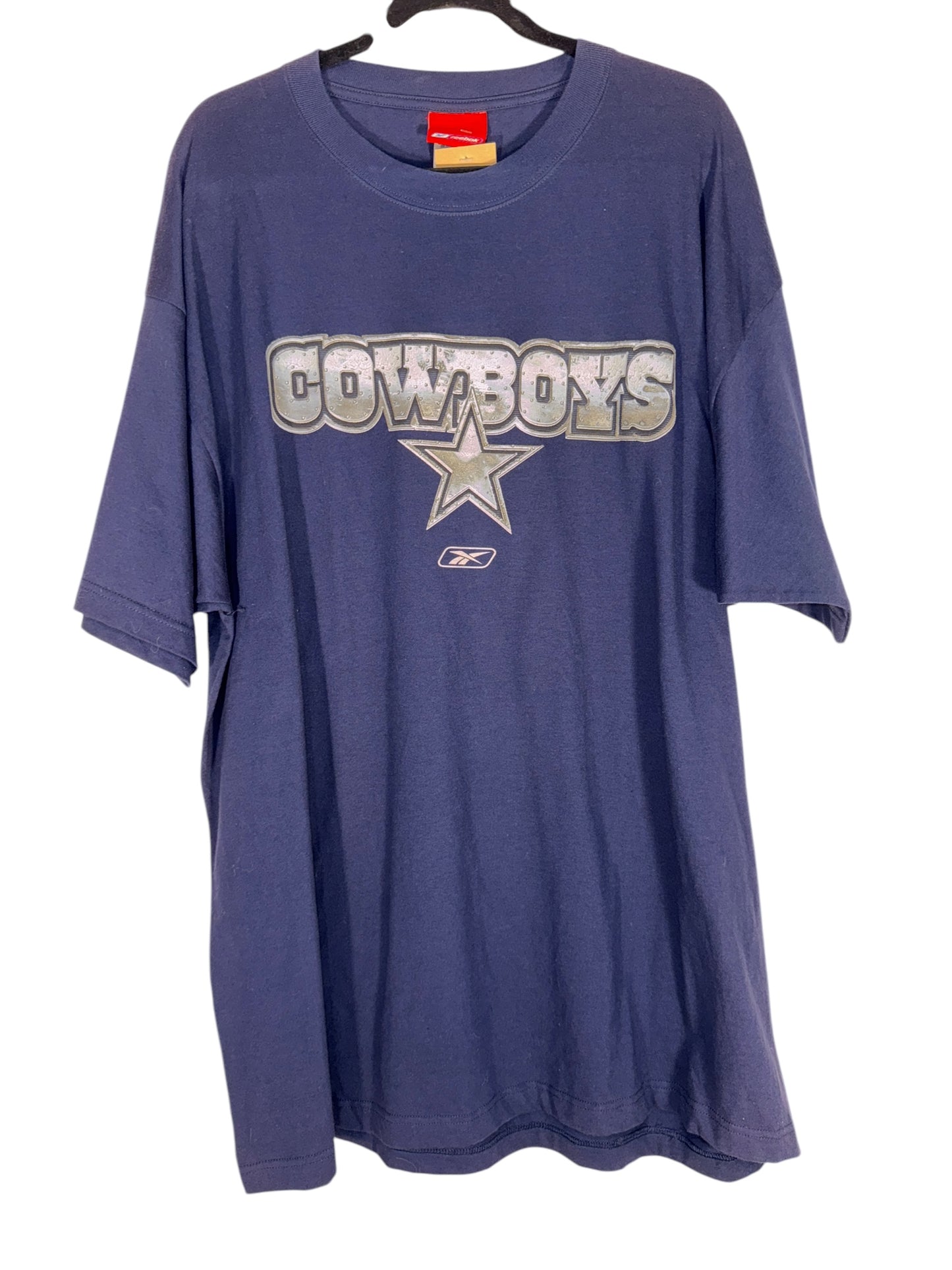 Vintage Dallas Cowboys Shirt Metal Logo NFL Football