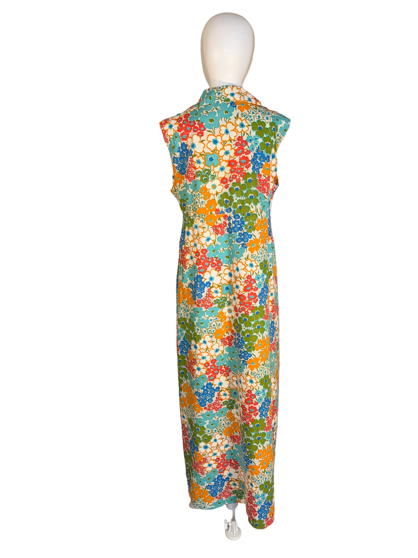 Vintage Wide Lapel Flower Dress Loungewear Day Dress