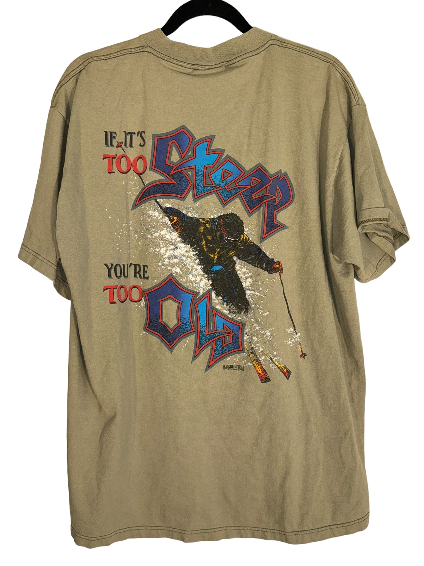 Vintage Skiing Shirt Ski Apache Ruidoso New Mexico 1990s
