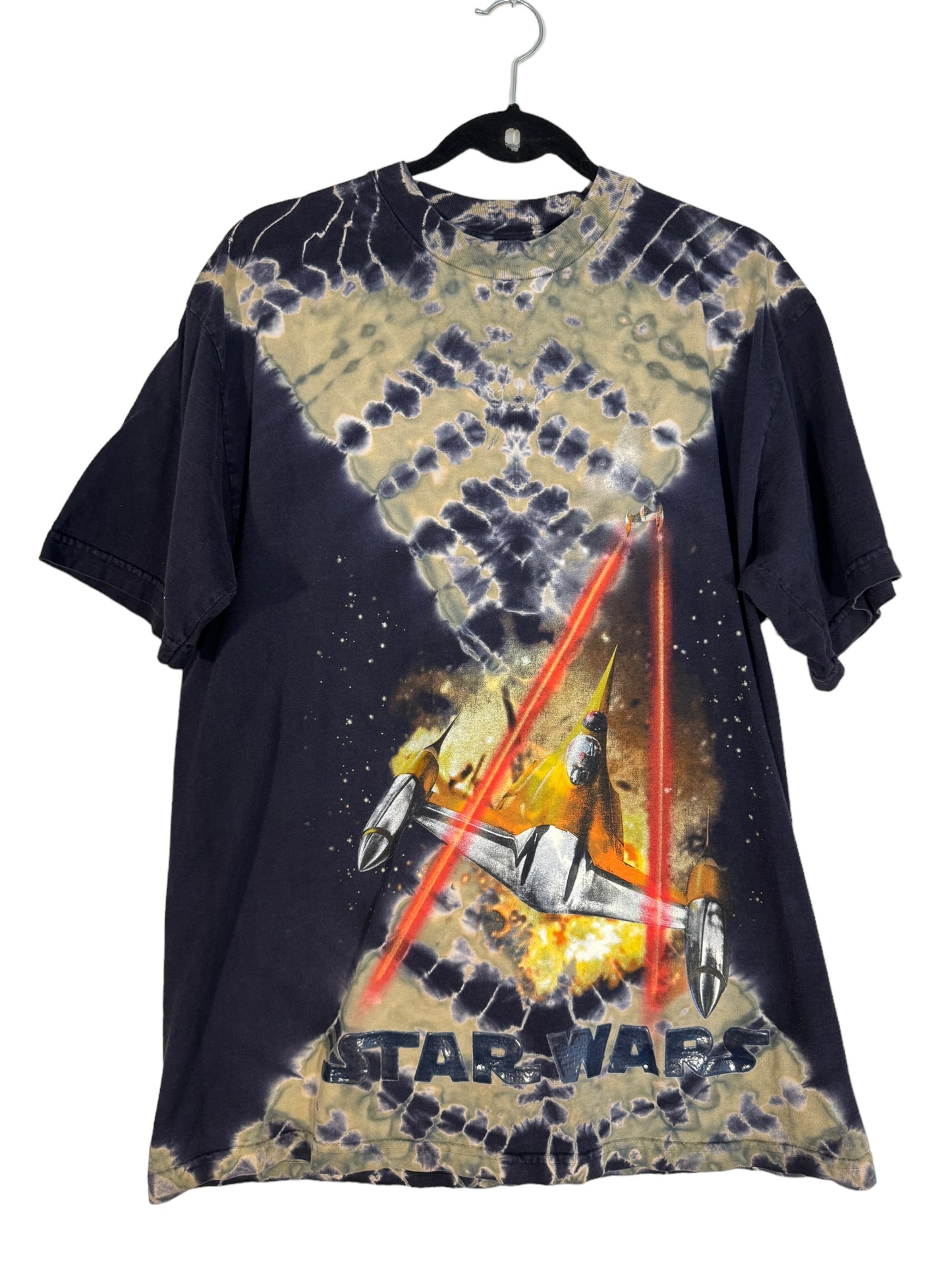 Vintage Star Wars Shirt Star Wars Episode One Tie Dye Naboo Fighter 1990s