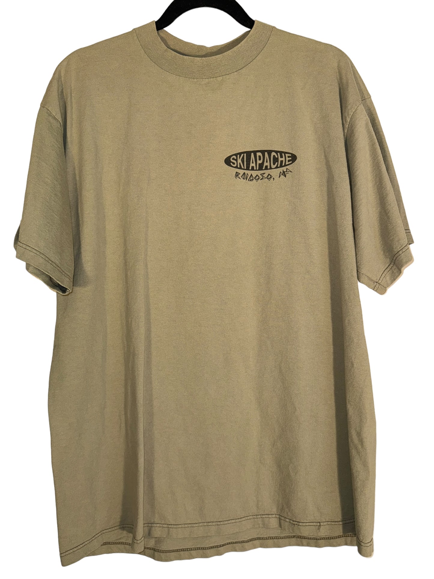 Vintage Skiing Shirt Ski Apache Ruidoso New Mexico 1990s