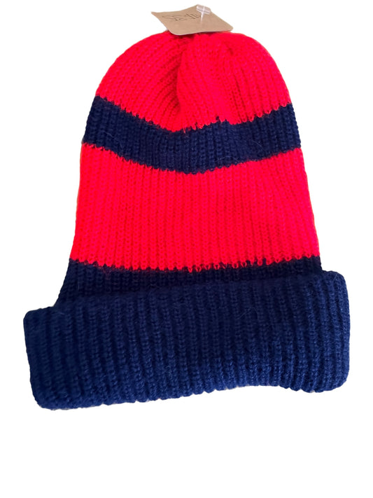 Vintage Cleveland Indians Beanie 1970s Chief Wahoo Pom Beanie