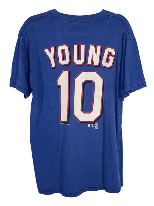 Vintage Texas Rangers Shirt Michael Young MLB Baseball
