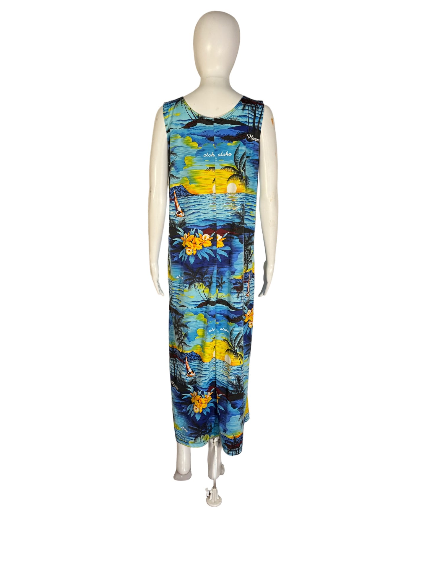 Vintage Hawaiian Dress Sleeveless Hawaii