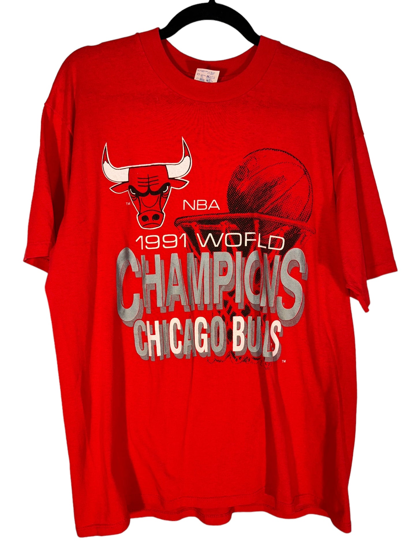 Vintage Chicago Bulls Shirt Michael Jordan 1991 NBA Champions