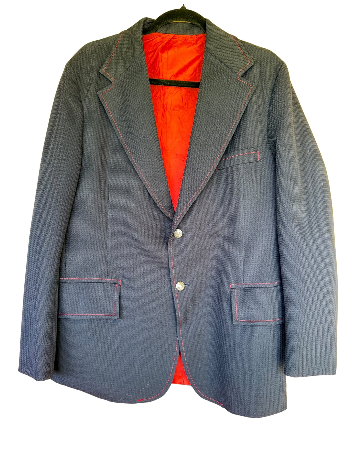 Vintage Towncraft JCPenney Blazer w White Stitching