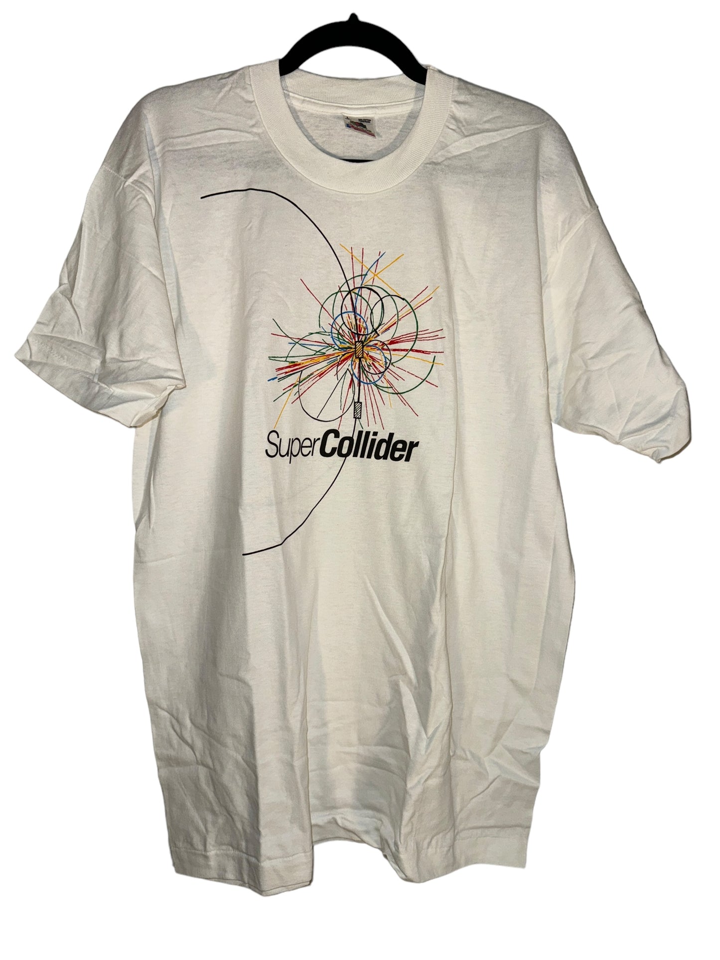 Vintage Super Collider Shirt Science Graphic Tee 1990s