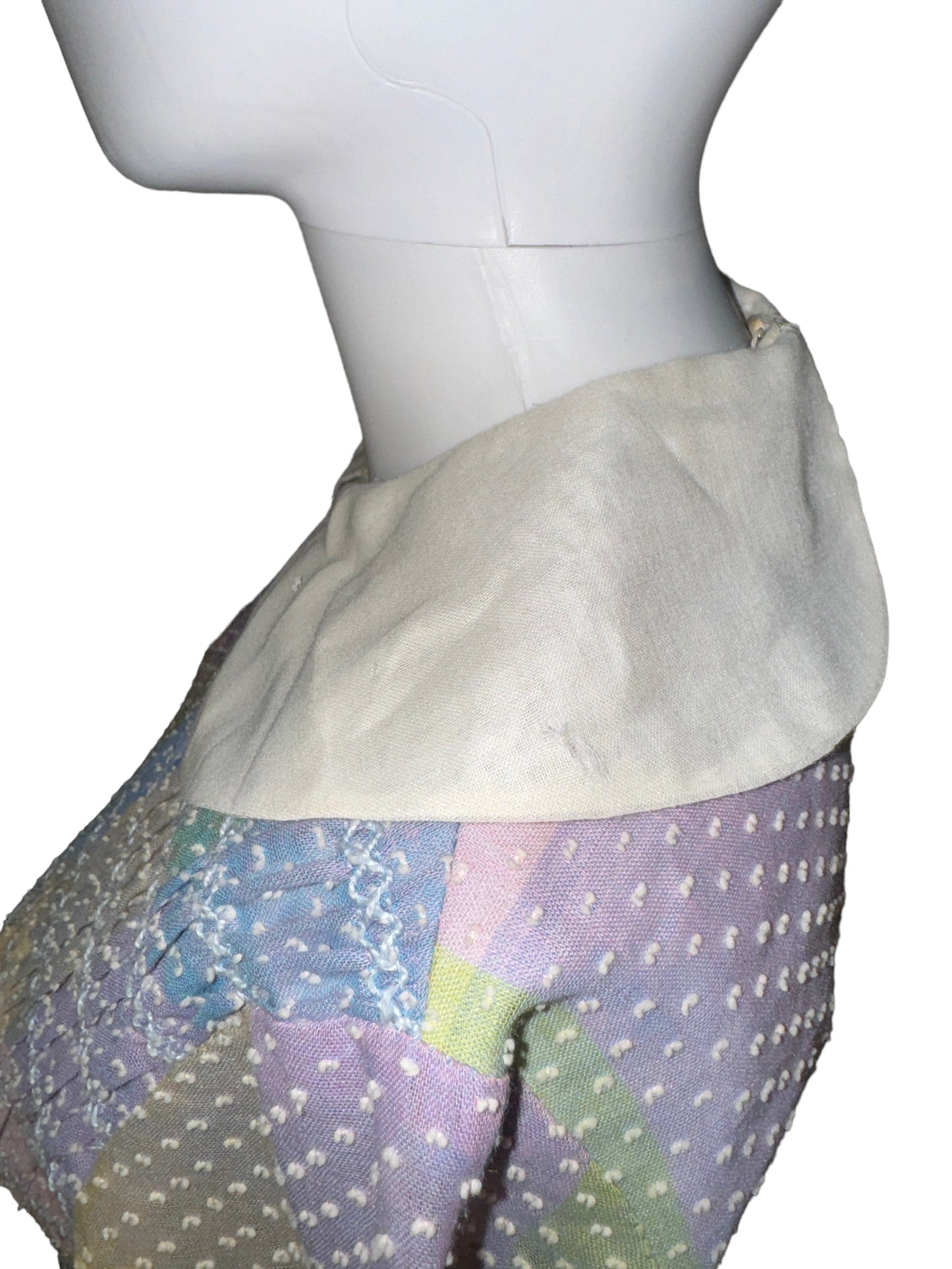 Vintage Pastel Dress Peter Pan Collar 1960s