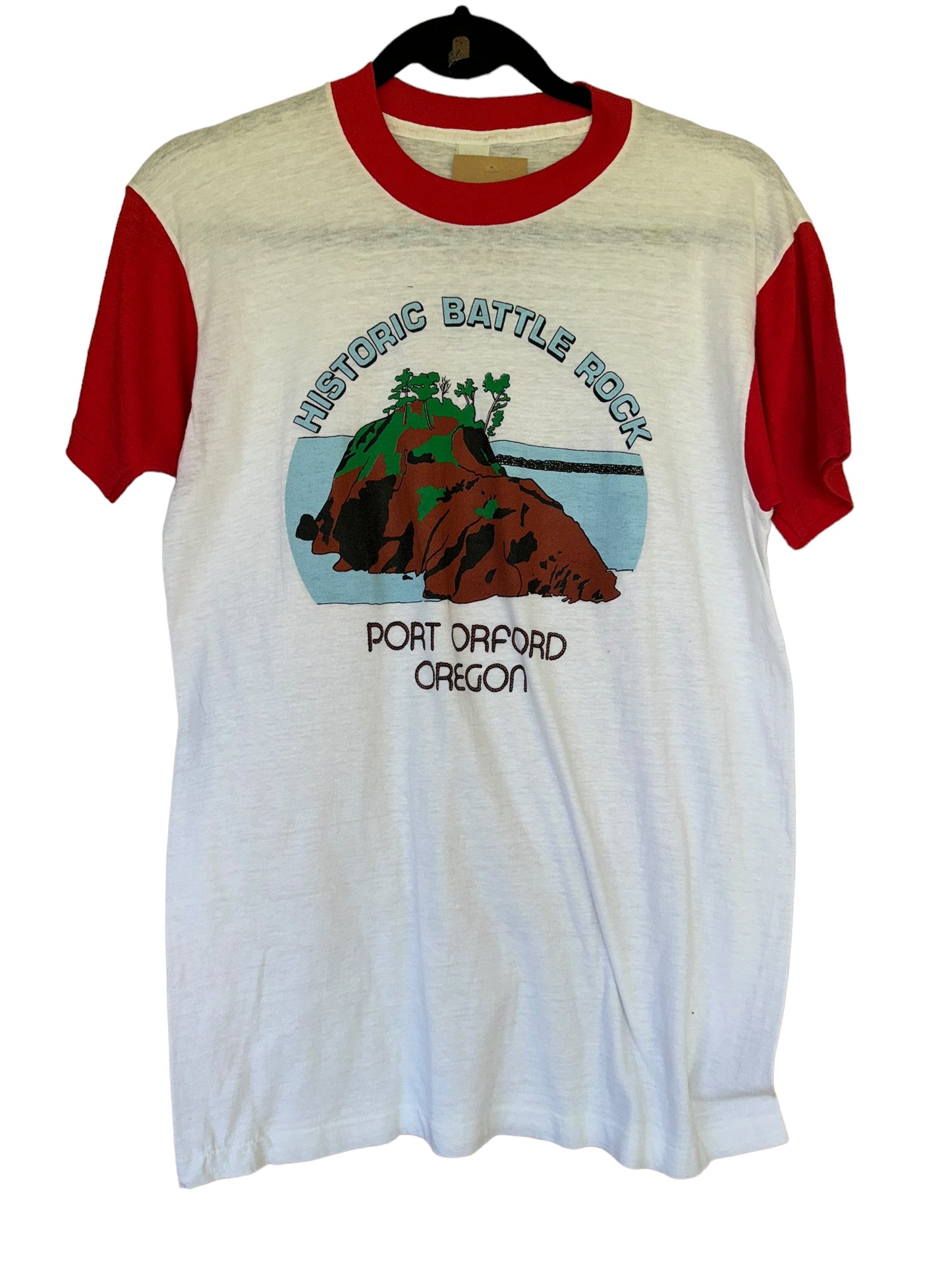 Vintage Historic Battle Rock Oregon Ringer
